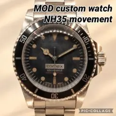カスタムウォッチ 自動巻き nh35 mod - メルカリ