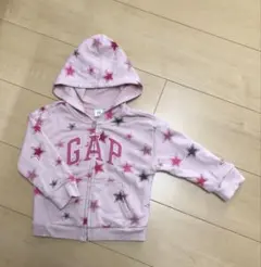 GAP ピンク 星柄 フード付きトレーナー18〜24month
