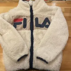 FILA フリースジャケット 120 ホワイト