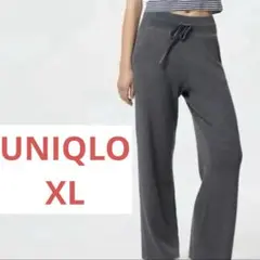 「UNIQLO ユニクロ」ウォッシャブルリブニットパンツ XL
