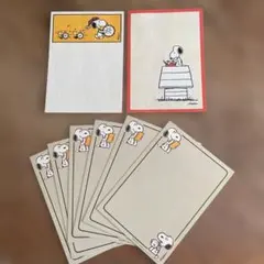 【昭和レトロ】 スヌーピー　ハガキ　3種8枚セット