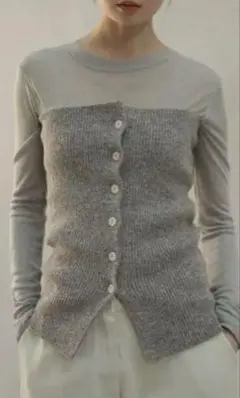 SAKU 様OHOTORO mixed tube knit mocha オオトロ