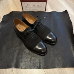Enzo Bonafe キャップトゥ ドレスシューズ ブラックのサムネイル