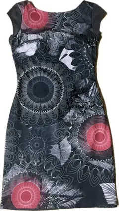 Desigual 花柄 フレンチスリーブチュニック S