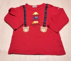 HOT BISCUITS 　MiKiHouse レッド Tシャツ 90cm