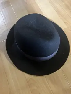 RUBEN ブラック ウールフェルトハット