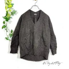 IÉNA イエナ ウール100% Vネックリブニット セーター 日本製