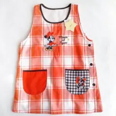 M~L エプロン 保育士エプロン ミニー ミニーマウス ディズニー 裏起毛