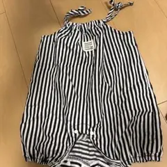 ストライプ キャミソール ロンパース 70-80cm
