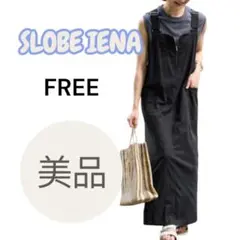 【美品】スローブイエナ　アイラインジャンパースカート　FREESIZE