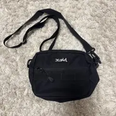 x-girl ブラック ショルダーバッグ