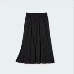 マーメイドロングスカート　ロングスカート　黒　ユニクロ　S フレアスカート