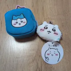 ちいかわ がま口ポーチとはちわれ小物入れセット