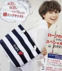 SHIPS 雑誌付録　ボーダーでかトートのサムネイル