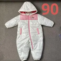 ウズランド ジャンプスーツ サイズ90 美品♡ フード付き ジャンパー つなぎ