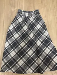 MISCH MASCH ロービングチェックサーキュラースカート