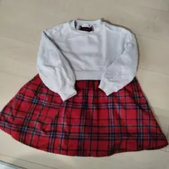 branshe チェック柄ワンピース100cm