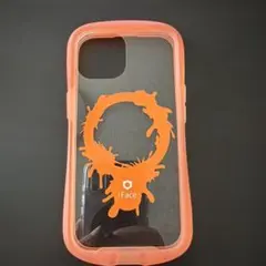 iFace iPhone用透明ケース オレンジ　iPhone15