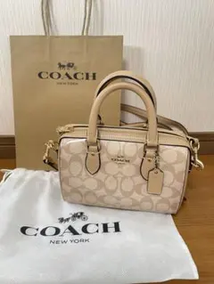 COACH シグネチャー 2WAY ミニボストンバッグ