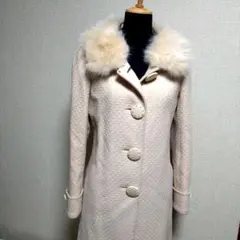 CECIL MｃBEEセシルマクビーロングコートファー付きМサイズ