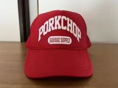 PORKCHOP レッド トラッカーキャップ