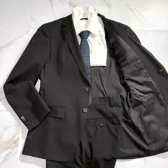 HUGO BOSS 2Bセットアップスーツ メッシュ裏地 ブラック 黒 冠婚葬祭