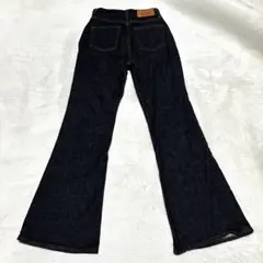 ✨美品✨MOUSSY MVS FLARE デニム フレア 美脚 濃紺　24 ✨美品✨MOUSSY MVS FLARE デニム フレア 美脚 濃紺 24 - メルカリ