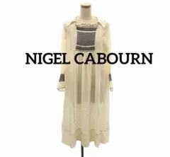 NIGEL CABOURN シルク 刺しゅう スモックドレス ワンピース 6のサムネイル