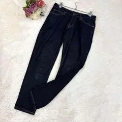 美品✨無印良品（22インチ）ストレート デニムパンツ ボーイフィット 綿99%