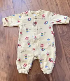 フタフタ　イエローロンパース 70cm