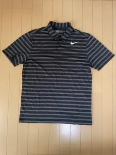 NIKEGOLF ポロシャツ L メンズ ボーダー 半袖 ゴルフウェア ナイキ
