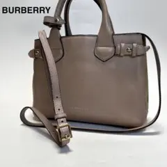 o33【極美品】領収書付き　バーバリー　バナー　ノバチェック2wayショルダー.