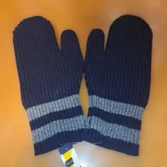 Ralph Lauren RUGBY ニット手袋 ネイビー/グレー