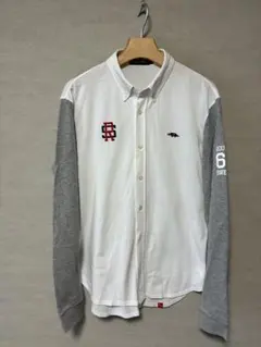 rough&swell ホワイトグレー 長袖シャツ