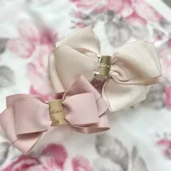 リボンバレッタ 2個セット 姫系 姫カジ