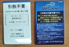 【平日限定】スキージャム勝山　リフト券２枚