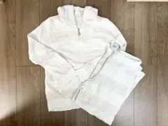 ジェラートピケ ルームウェアセット ホワイトピンク