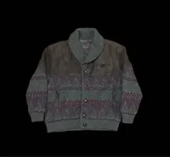 (vintage)90s petarbrown mulch botão knit