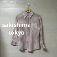 涼しげな大人の抜け感！sakishima tokyo★ストライプシアーシャツ
