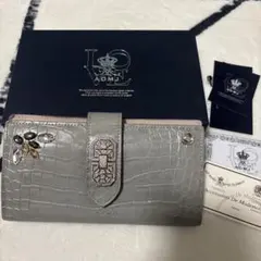 【サマーセール】ADMJ ★二つ折り財布 オリーブグリーン 2つ折り財布【ラウンドL字ファスナー】【IS/IT】 (340163610