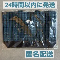 familiarレッスンバッグ 黒系ファミリアチェックトートバッグ - メルカリ