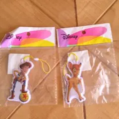 ディズニー ストラップ ウッディ バンビ 2種セット