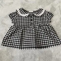 美品！トップス　80 チェック柄