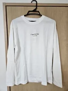a.v.v ミニロゴプリントロングTシャツ 46　セミワイドシルエット