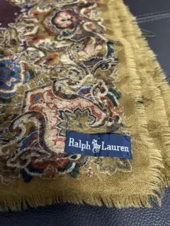 Ralph Lauren 花柄スカーフ ダークパープル