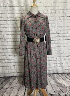 昭和レトロ 花柄ワンピース