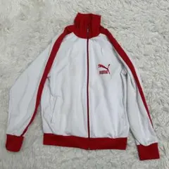 PUMA プーマ　80s トラックジャケット　ジャージ ヴィンテージ　ホワイト