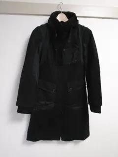 2two　ロングコート　ウール　メルトン　ミリタリー