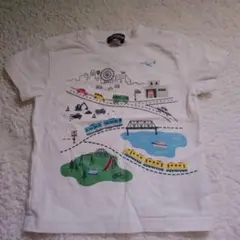 klädskåp 半袖Tシャツ 100cm 乗り物柄（電車、車）