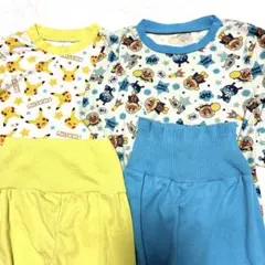 アンパマン　ポケモン　パジャマ　2点まとめて　長袖　90㎝　95㎝　2洗い替えにのサムネイル